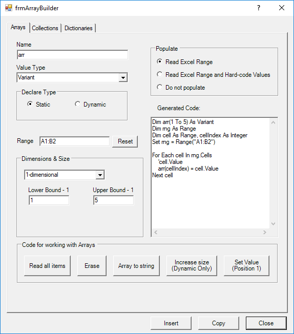 array builder