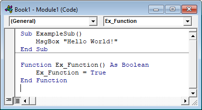 example procedures