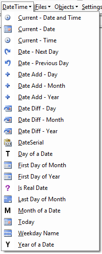 vba code library date time