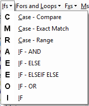 vba code library ifs selects