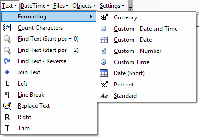 vba code library text