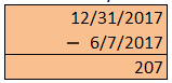 add subtract dates in Excel
